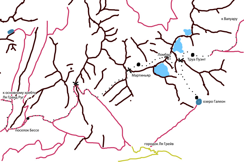 Схема завершения маршрута